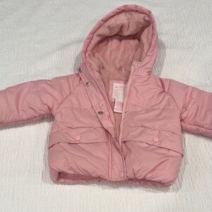 Liv & Lottie Candy Pink Hooded Puffer Jacket